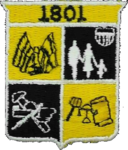 Coat of arms of Rockville, Maryland (1977)